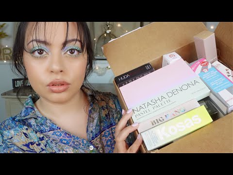 ASMR| NEW Makeup Show & Tell! - Applying Makeup on you, Tapping, Tracing, Lid Sounds (SEPHORA HAUL)