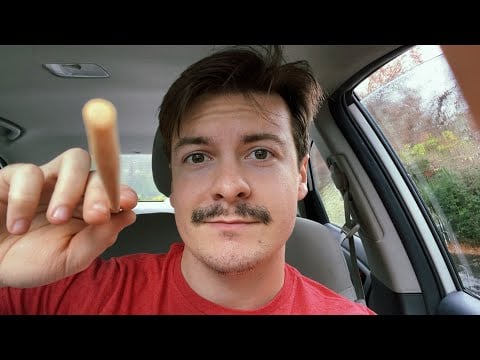 [ASMR] Air Tracing Letters with Wooden Chopstick In My Car While It Rains | Visual ASMR Triggers