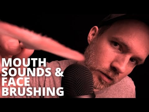ASMR Mouth Sounds with Face Brushing - Layered Tingles for Sleep