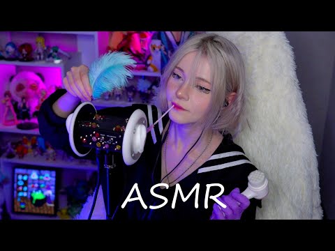 АСМР | Кисточки, Щетки и Прочие Триггеры  | ASMR Ear Brushing and Scratching 🍑