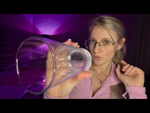 Fast & Aggressive ASMR - Hand Visuals, Sounds + Mouth Sounds (Fishbowl, Spit Painting)