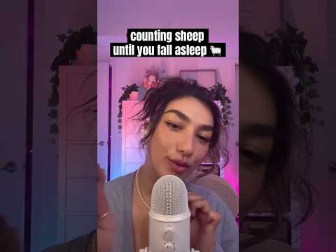 do you count sheep to fall asleep? 💤 #asmr #asmrsounds