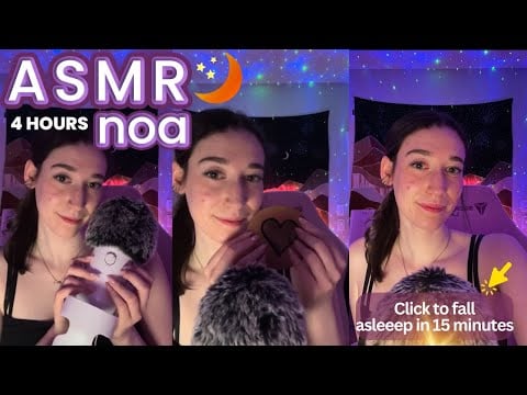 Energy Rain, Tapping, Makeup +more | 4 HOURS asmr for sleep and relaxation 💕| live #109