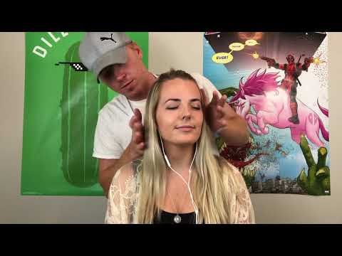 ASMR Face Tapping Massage and Measuring pt1