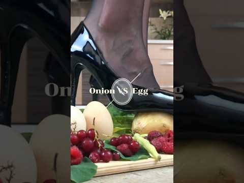 Cat Pumps vs. Crunchy Food! Oddly Satisfying High Heels Crushing! ASMR