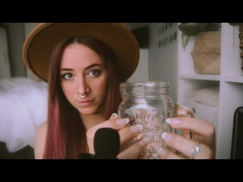 ASMR glass Scraiching Tapping fast & slow (no talking)