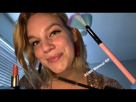 [ASMR] Relaxing Makeup Application RP (Gloves) + Hand Massage With Lotion