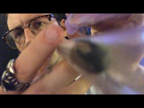 ASMR Chaotic Doctor Puts Objects Into Your Face Roleplay