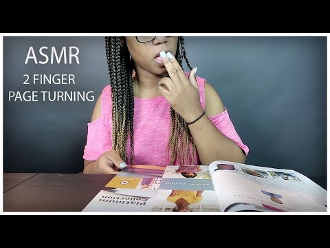 ASMR - ✌🏾 FNGR PAGE TURNING MAGAZINE