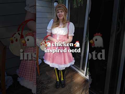 🐔 chicken inspired outfit inspo!! #ootd#cottagecore