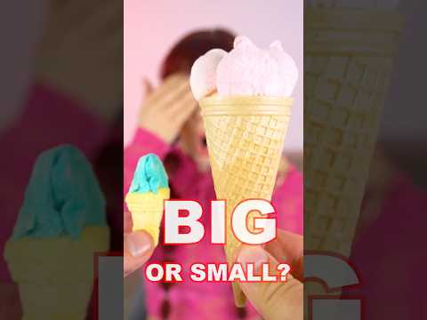 Big OR Small Lollipop, Ice Cream Food Challenge  #mukbang #eatingsounds