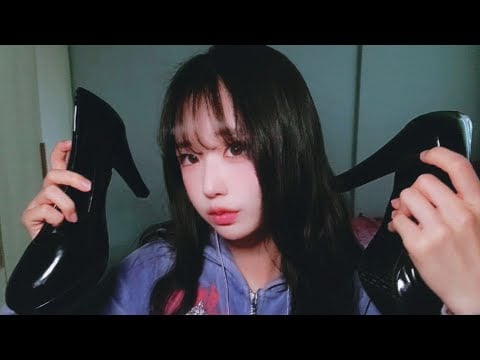 Sub) 팅글 보장 하이힐 ASMR👠 | 속삭임과 구두 탭핑 & 스크래치