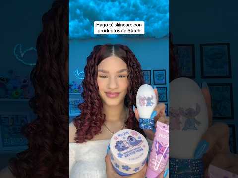 ASMR Hago tu skincare con productos de Stitch 💙 #asmrstitch #asmr #stitch #asmrskincare #softspoken