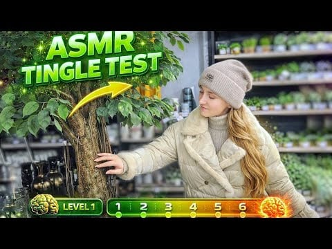 ASMR 30 Green Triggers in the Mall 💚 TINGLE TEST😴🤤INTENSE Brain Tingles 🤯