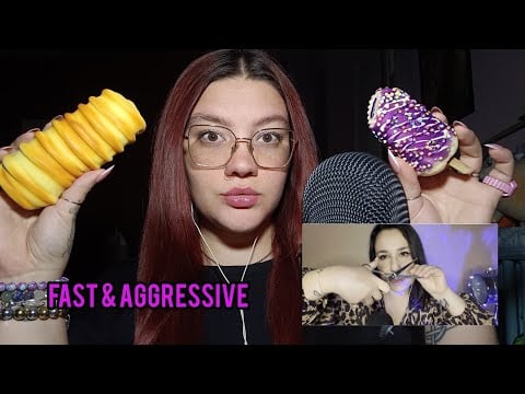 FAST & AGGRESSIVE TRIGGERS (Collab. with @filippaasmr) 😴💜 | ASMR ITA 
