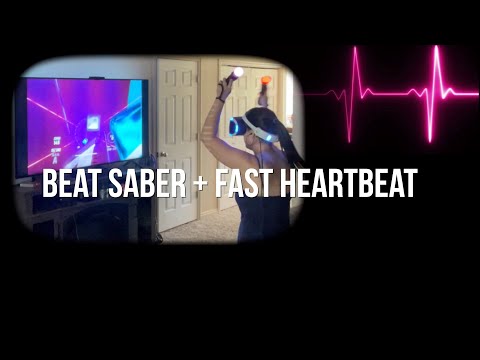 My Female Heartbeat While I Exercise | Playing Beat Saber On Expert