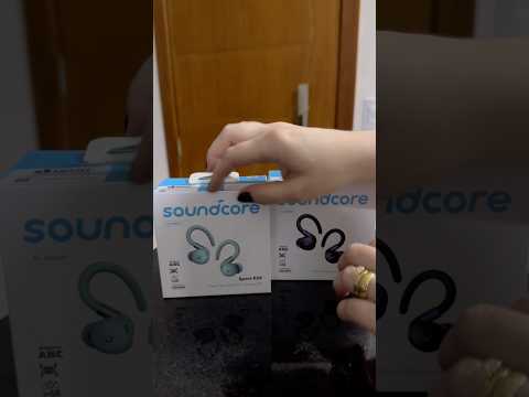 ASMR: UNBOXING FONE SOUNDCORE SPORT X20 🎧 #shorts #asmr