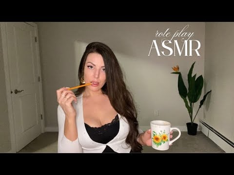 ASMR | pov Flirty Receptionist - soft spoken roleplay for sleep and relaxation