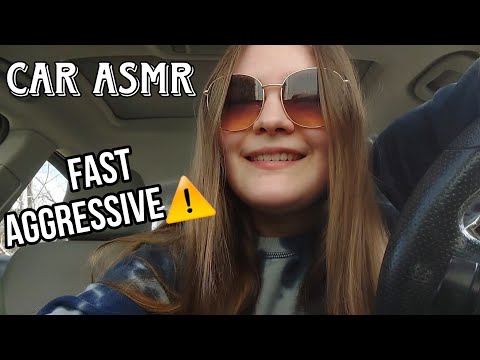 3 MIN FAST AND AGGRESSIVE ASMR IN THE CAR ⚠️