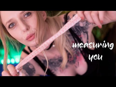 ASMR Measuring You 📏 ( Inaudible/Unintelligible Whispers, Writing, Personal Attention, Accent)