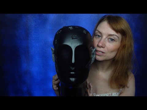 ASMR - Delicate Whispers With Gentle Sticky Tapping / Binaural Head