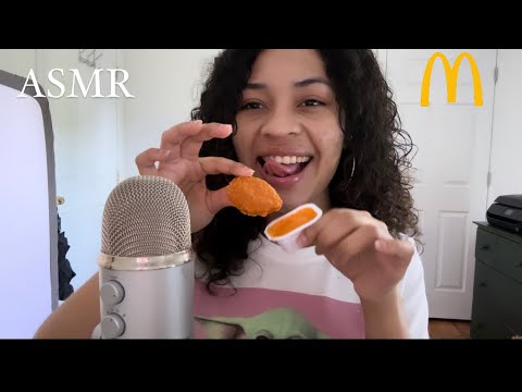 ASMR Español COMIENDO MCDONALD’S (Cheese Burgers,Spicy Chicken Nuggets, McFlurry)