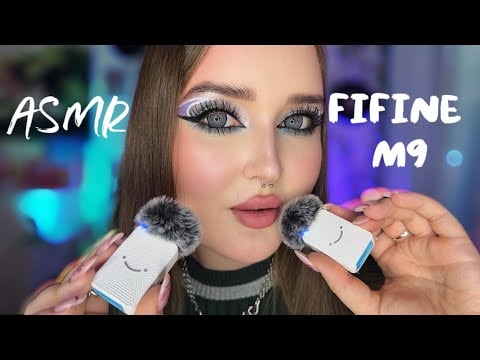 ASMR🤍Обзор и тест новых петличек FIFINE M9🎤Много звуков рт@