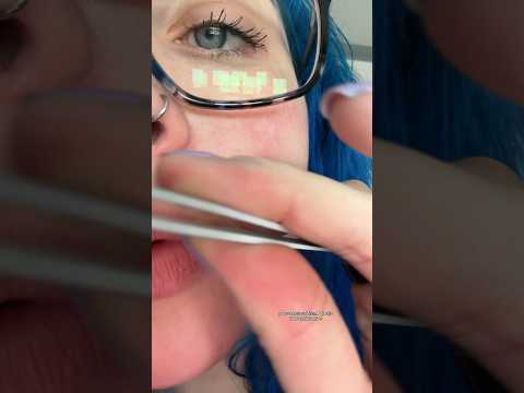 ASMR obsessed friend plucks your brows🥸full on✅⏰ #asmreyebrows #asmrroleplay #asmr #shorts