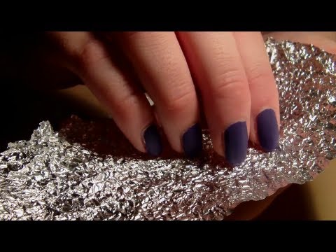 ASMR. Tin Foil (Panning, Ear-to-Ear)