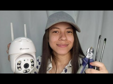 ASMR ROLEPLAY Instalando Câmera na Sua Casa