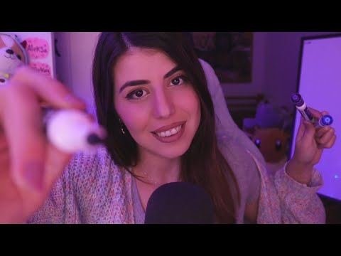 ASMR In Hebrew || Writing Random Hebrew Words On Your Face