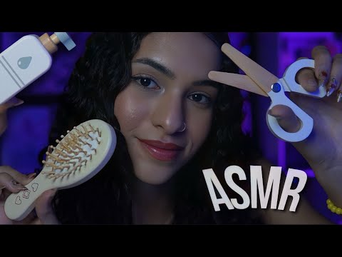 ASMR - ATENÇÃO PESSOAL COM OBJETOS DE MADEIRA 💛
