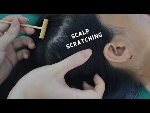 ASMR Scalp Check, Hair Parting, Hair Play, Hair Brushing Real Person For Relaxation ( No Talking )