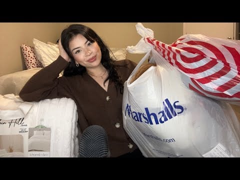 ASMR huge marshalls & target haul ❤️