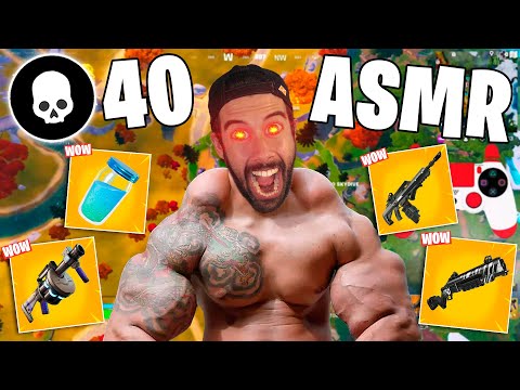 ASMR FAST MOUTH SOUNDS FORTNITE SOLO VS SQUAD (40 KILLS WIN) - ASMR en ESPAÑOL