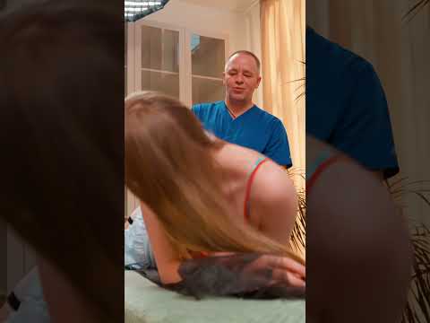 Galina’s emotional session: deep massage + manual therapy #funny