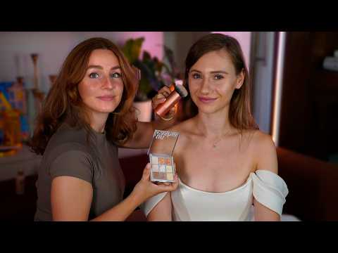 ASMR Perfect BRIDAL Makeup Trial for She Said Her YES! | getting ready for wedding | soft spoken