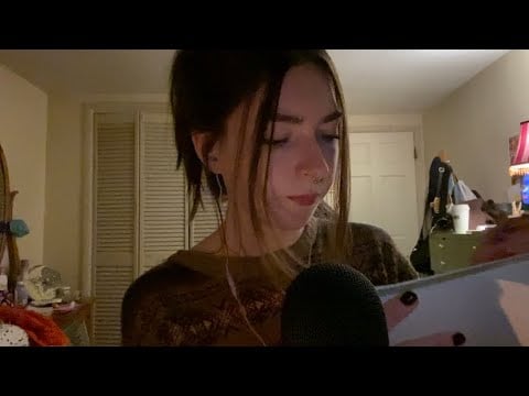asmr—whispers with lots of writing sounds and page turning and stuff