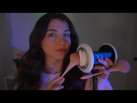 ASMR Can I brush your ears? 👂 10min Ear Brushing (3DIO) | Lonixy ASMR English