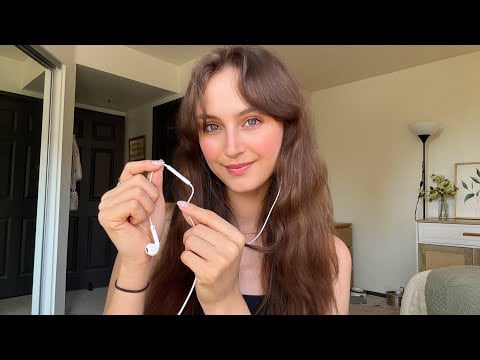 Lofi ASMR ~ Apple Mic Triggers & Close-up Sounds (whispers, candle crackling, mic brushing/tapping)