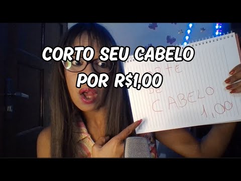 O CORTE DE CABELO MAIS BARATO DE TODOS #asmr   #funny  #asmrroleplay