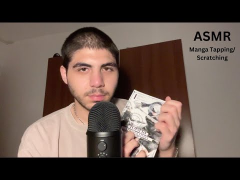 ASMR Manga Tapping/ Scratching/ Gripping + Rambling (whispered)