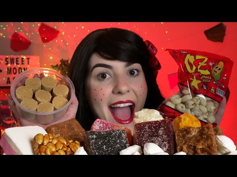 ASMR COMENDO DOCES TÍPICOS DE FESTA JUNINA 🎊