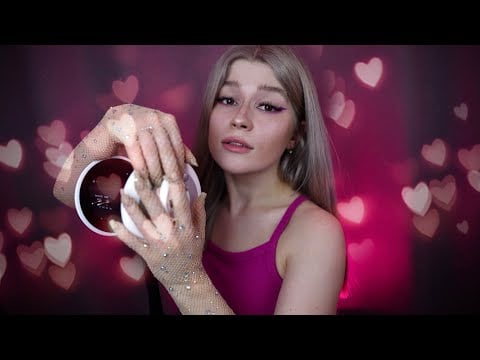 ASMR ultimate ear massage 👂🏻✨ Nitrile gloves & fabric sounds, 3Dio binaural triggers, whispers