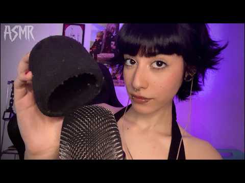 ASMR Mic Triggers ☆ Pumping, rubbing, swirling... com sons de boca (No Talking)