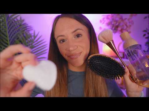 Fall Asleep Fast With ASMR Personal Attention 💤 Skincare, Hair Care, Layered Sounds