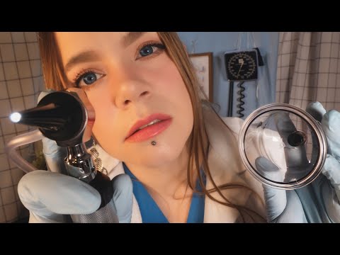 ASMR Hospital Audiologist Ear Exam | Ear Cupping, Ear Cleaning