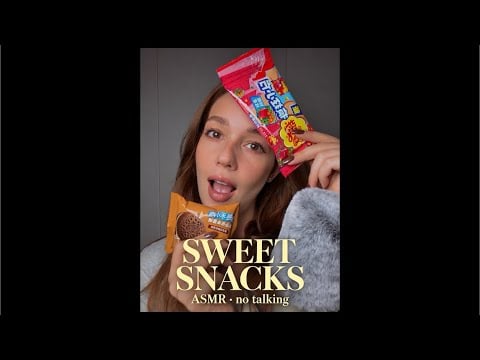 ASMR 🍬 Random Sweet Snacks at Home | Mouth Sounds, No Talking
