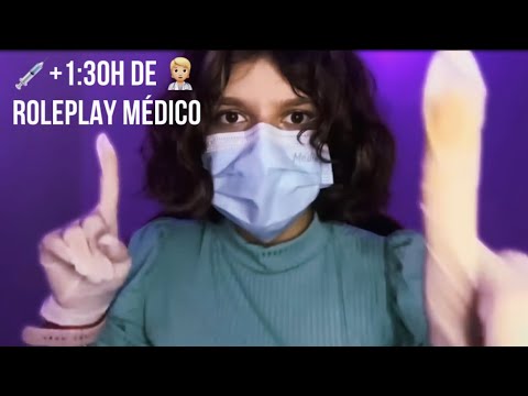 ASMR MÉDICA SIMPÁTICA TE EXAMINANDO ATÉ VOCÊ DORMIR✨Nervos cranianos, ginecologista, etc
