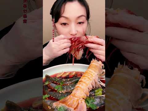 🦐🍚 Spicy seafood mukbang giant bites #SpicySeafood #GiantSeafood